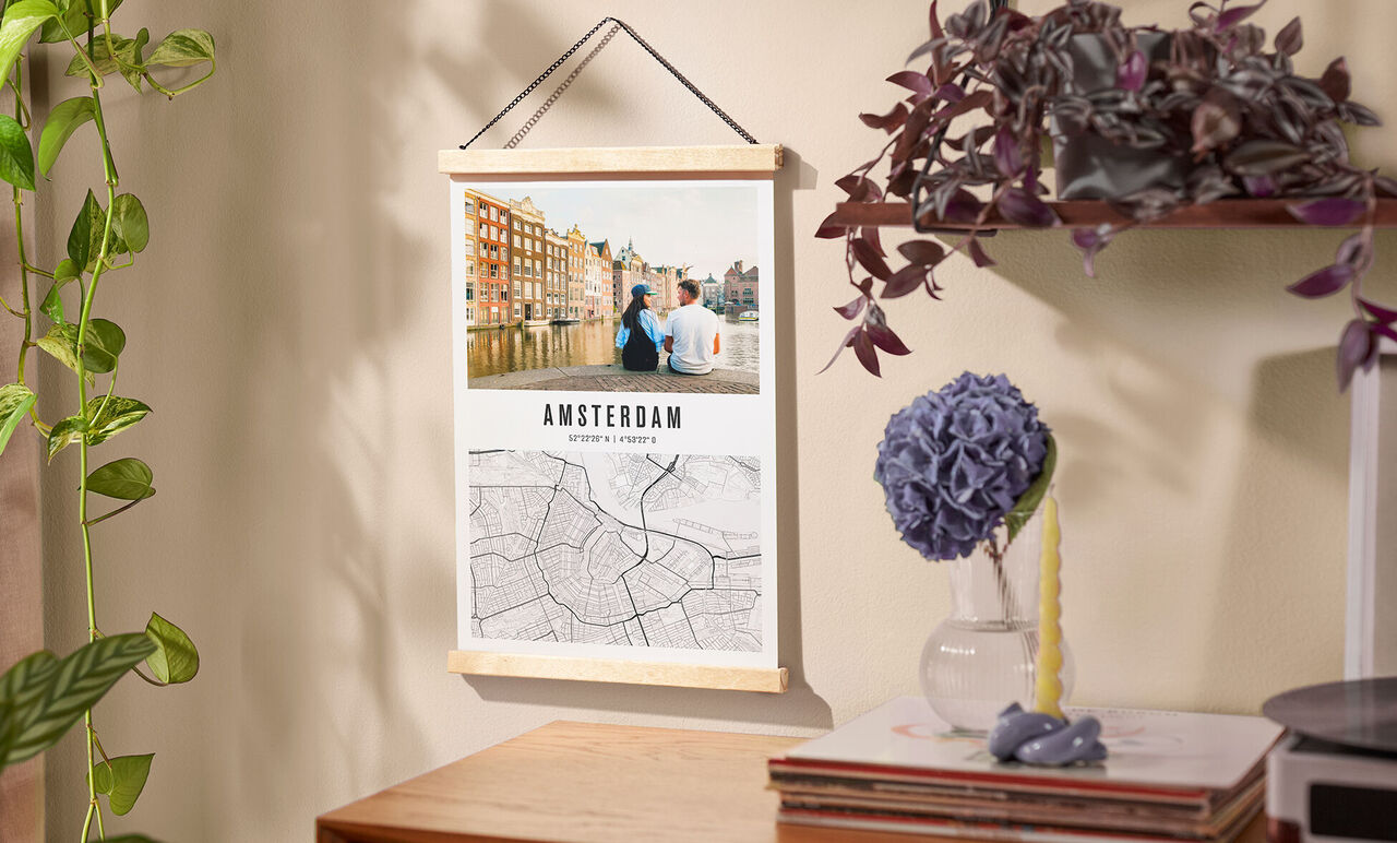 Poster com mappa - Poster personalizzato con mappa della città